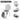 Universal Swivel Furniture Casters - 4Pcs Silent Trolley Wheels with Safety Brake - Shop Wood Tools