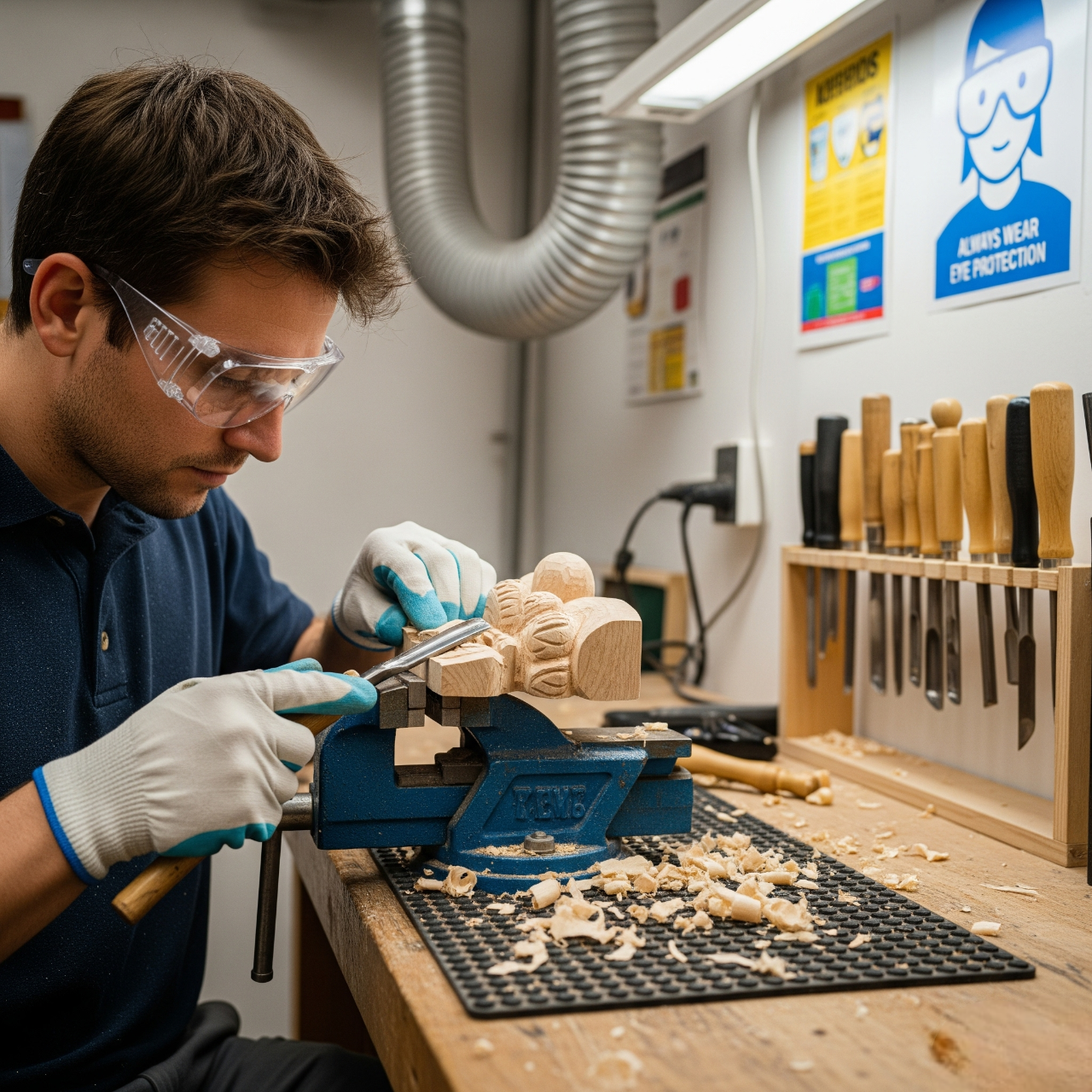 Safety First: How to Avoid Injuries While Wood Carving | Shop Wood Tools