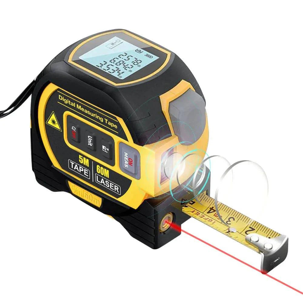 Meter Retractable Sample Laser Distance Meter 40m60m - Rangefinder Retractable Tape Measure for ...