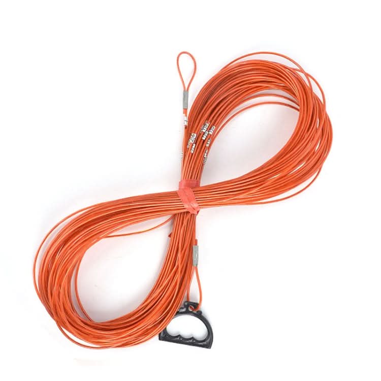 70m Rubber Coated Steel Measuring Rope with Scale and Pull Ring - Deep ...