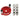 Self-Centering Doweling Jig - Woodworking Drill Locator with 3-10mm Drill Sleeve Red - Shop Wood Tools