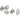 304 Stainless Steel Wire Rope Clamp - Single Clip Double Clamp - Shop Wood Tools